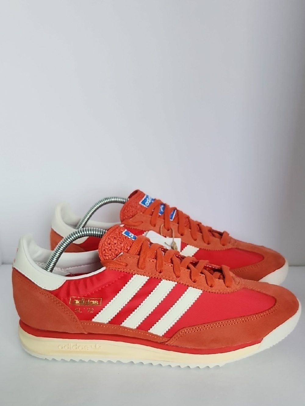 adidas Men’s Red and White SL 72 Retro Sneakers